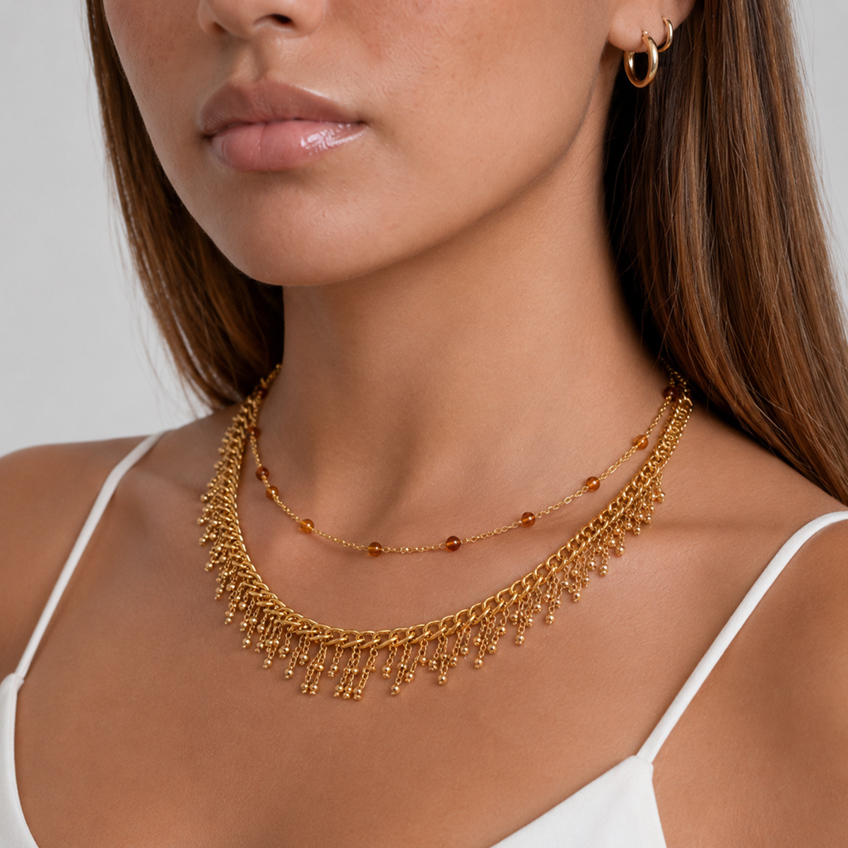 Liané | Layered Fringe Necklace