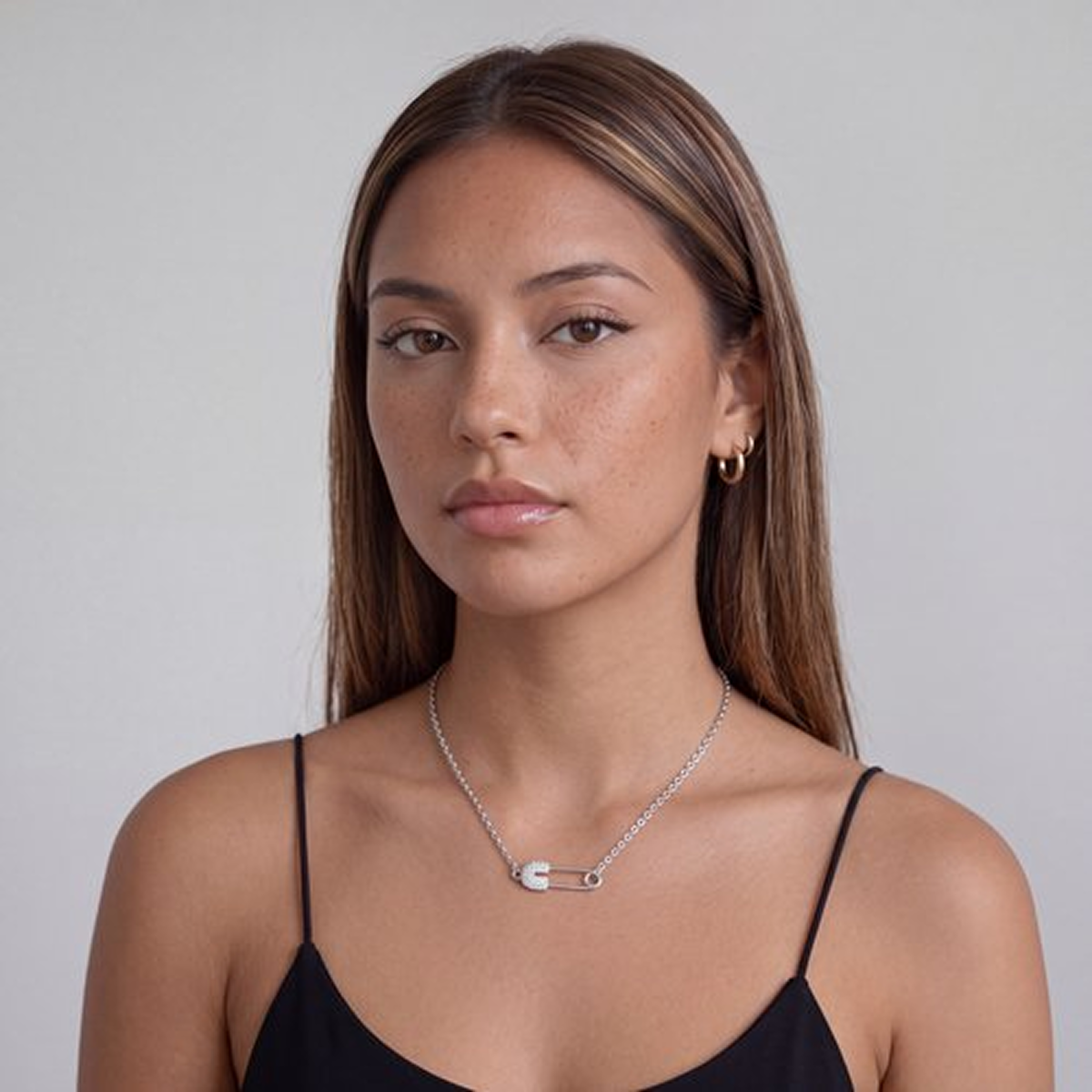 Liané | Pavé Pin Necklace