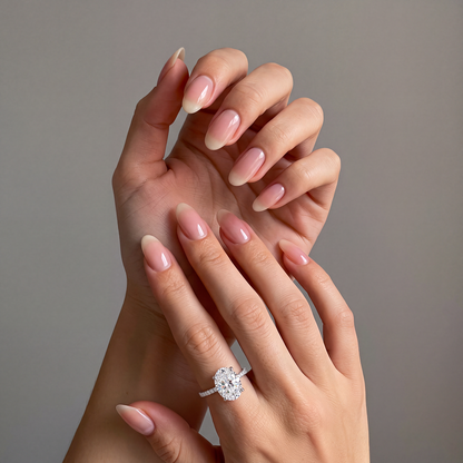 Liané | Halo Oval Ring