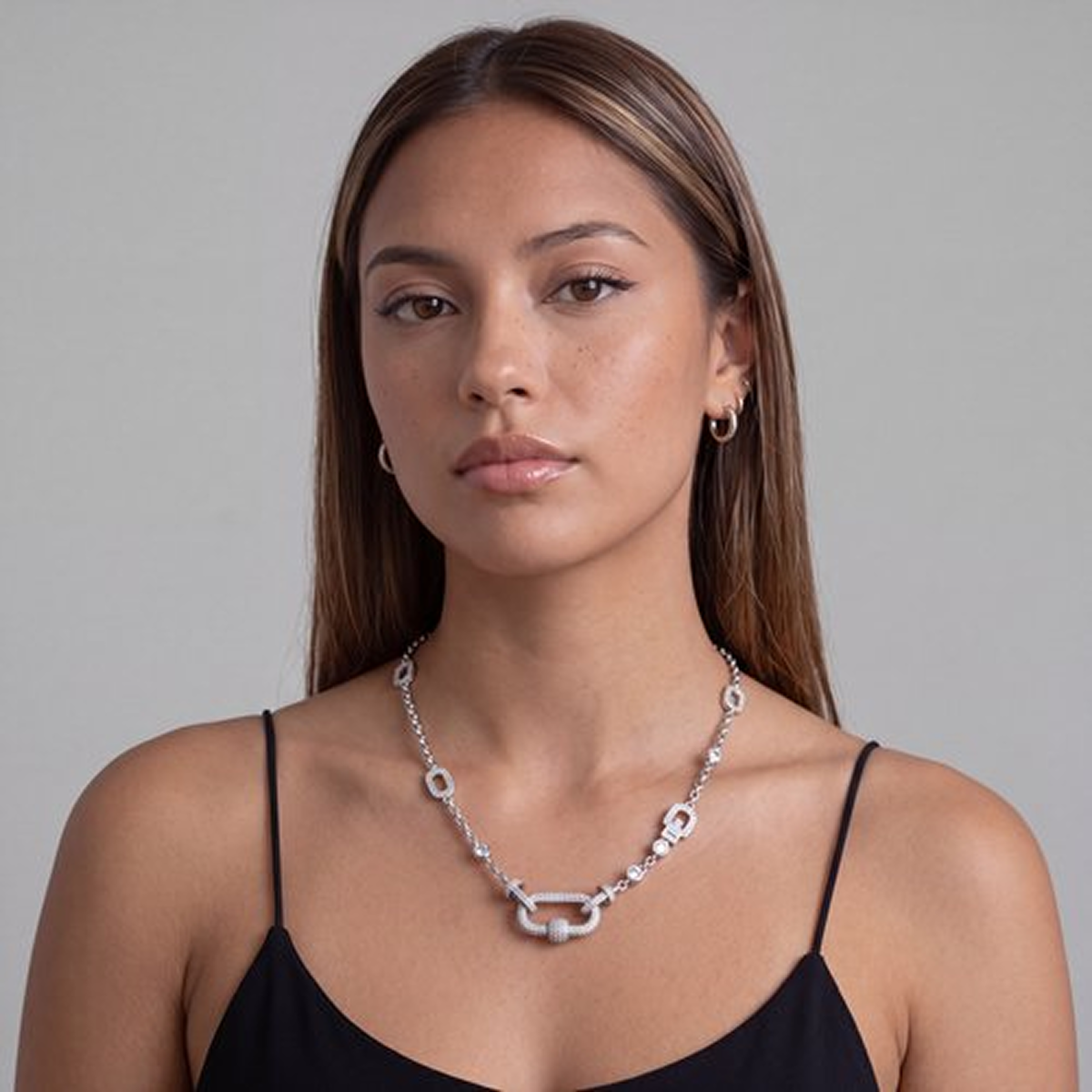 Liané | Pavé Link Necklace