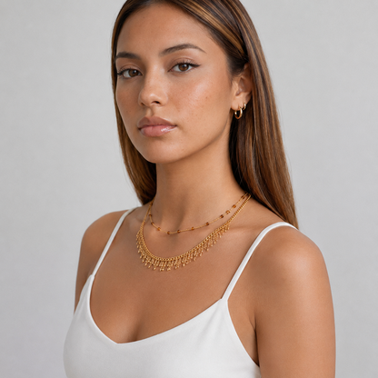 Liané | Layered Fringe Necklace