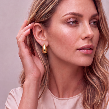 Liané | Dome Drop Earrings