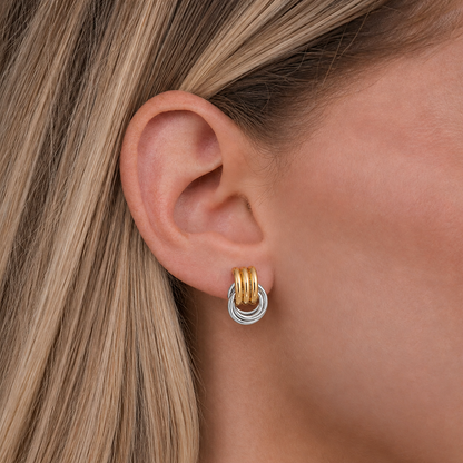 Liané | Layered Coil Earrings