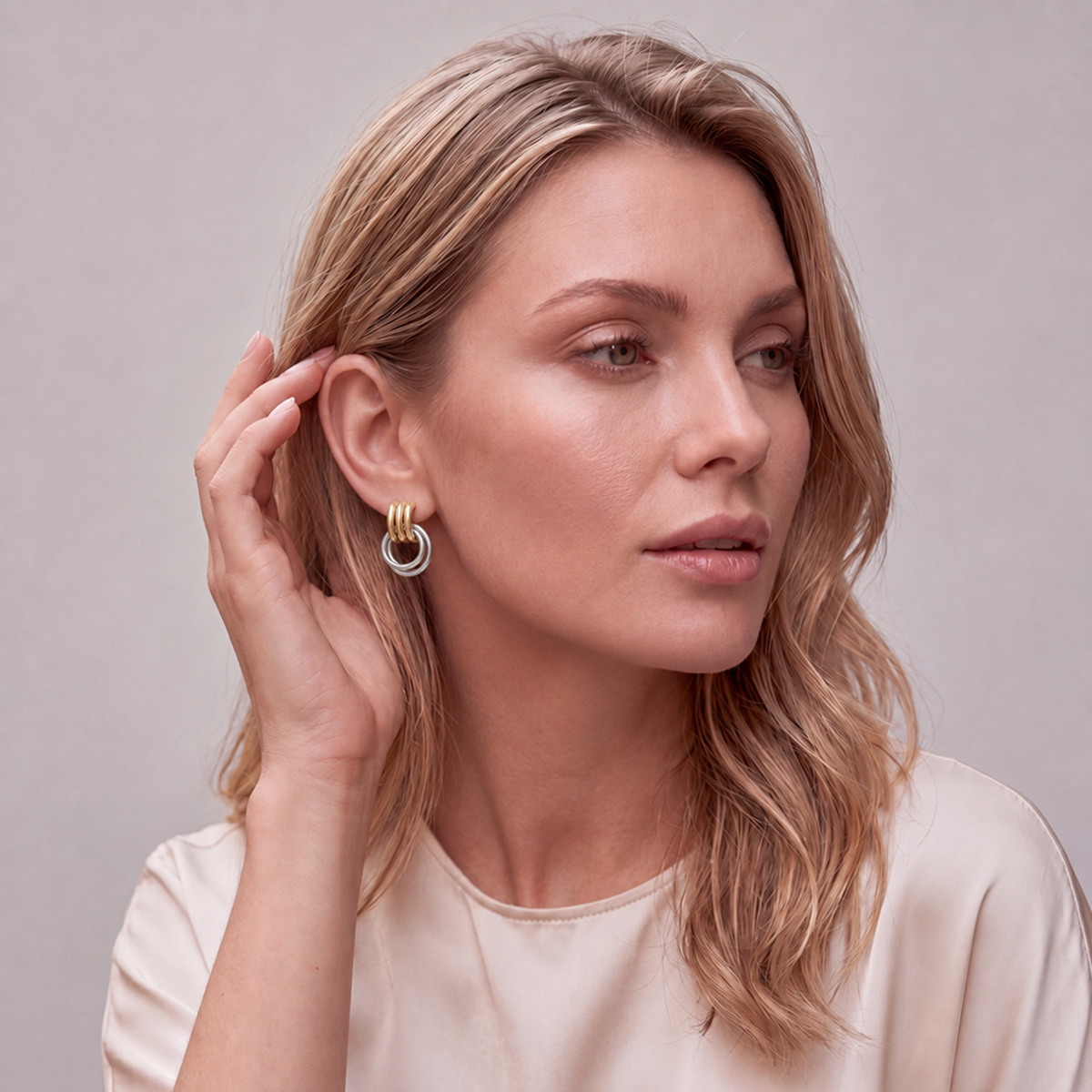 Liané | Layered Coil Earrings