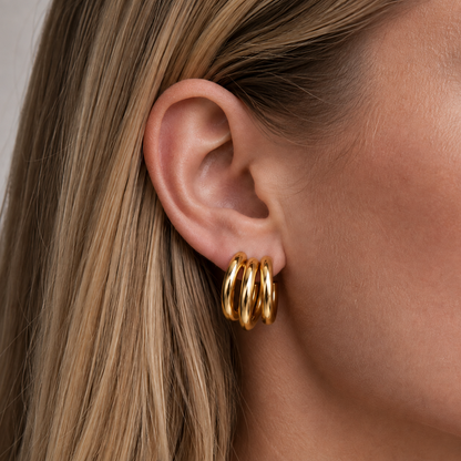 Liané | Triple Row Hoops