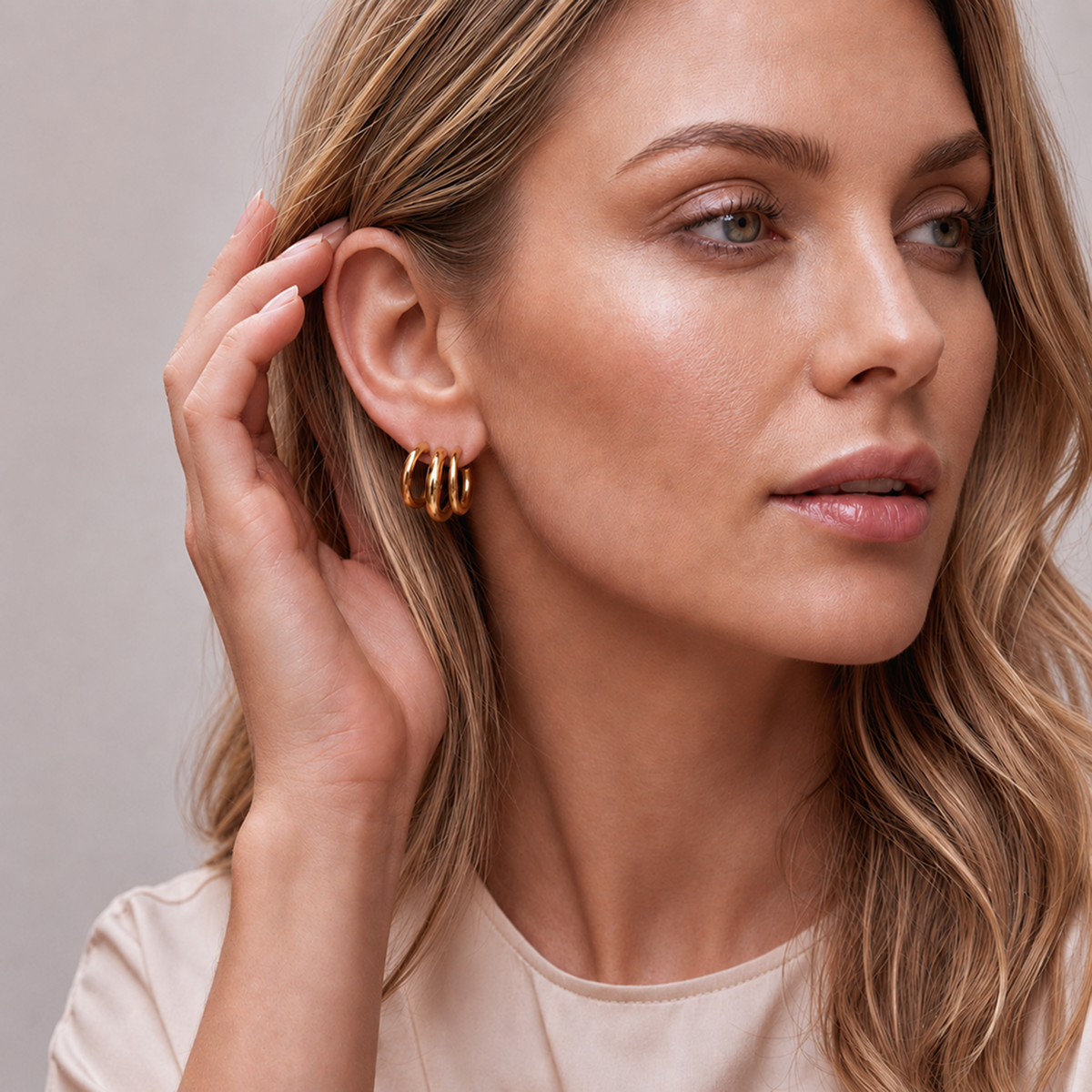 Liané | Triple Row Hoops