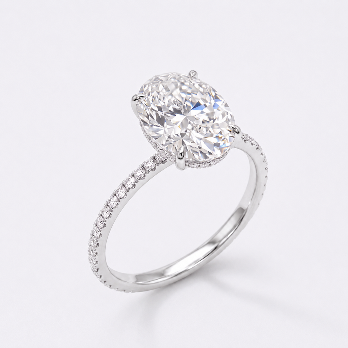Liané | Halo Oval Ring