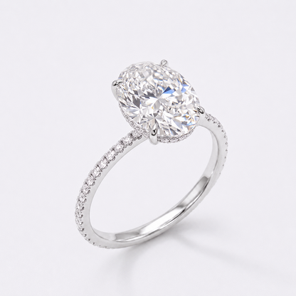 Liané | Halo Oval Ring
