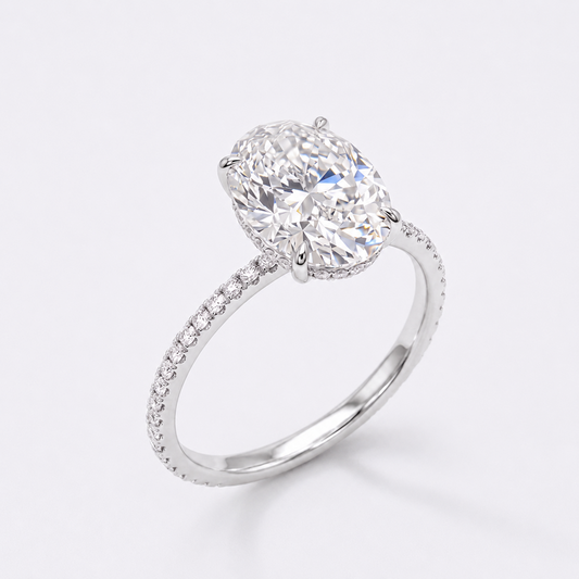 Liané | Halo Oval Ring