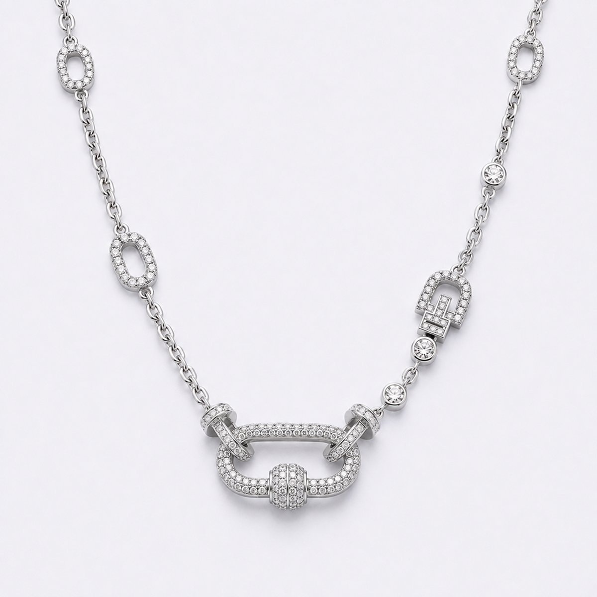 Liané | Pavé Link Necklace
