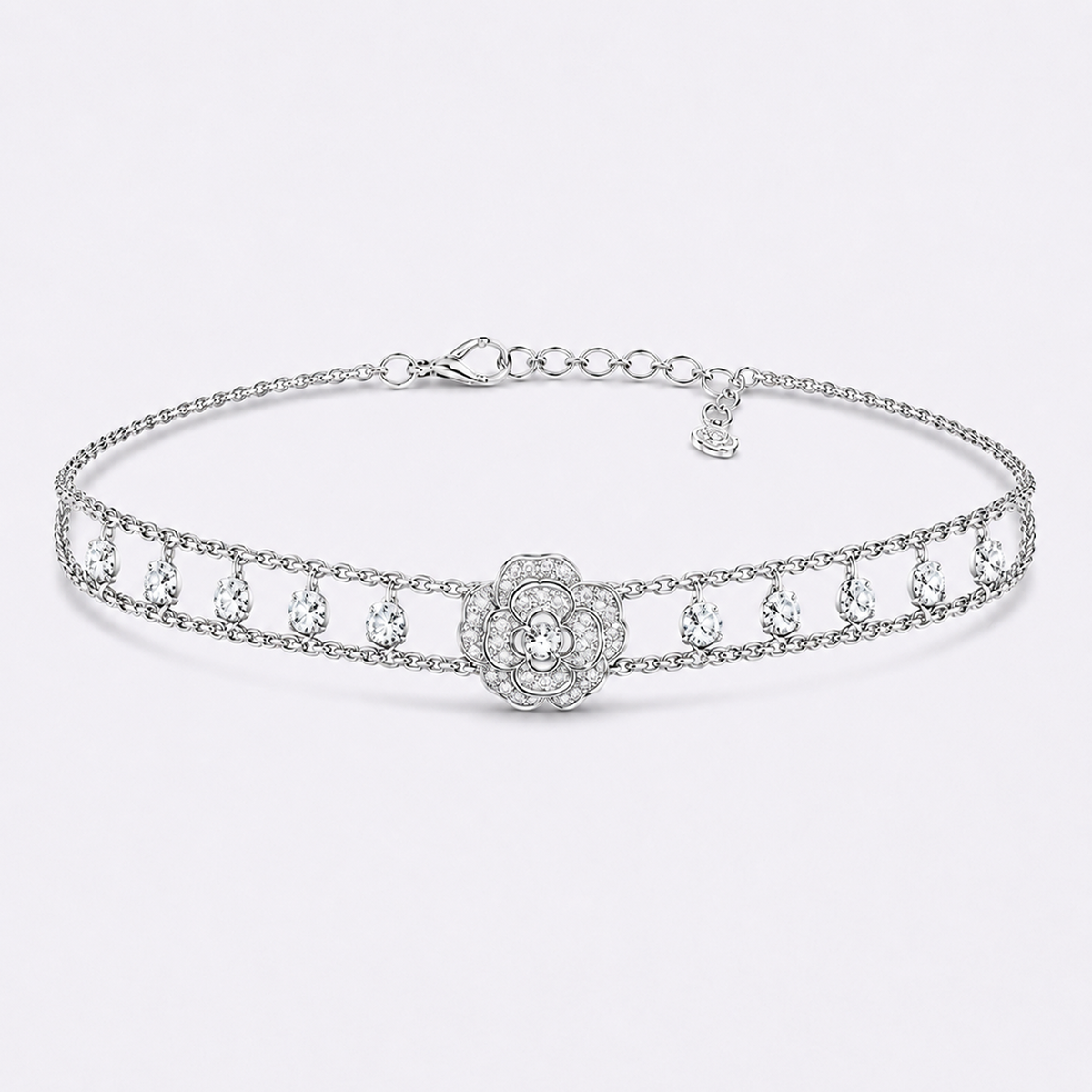 Liané | Pavé Flower Choker