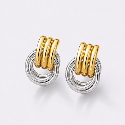 Liané | Layered Coil Earrings