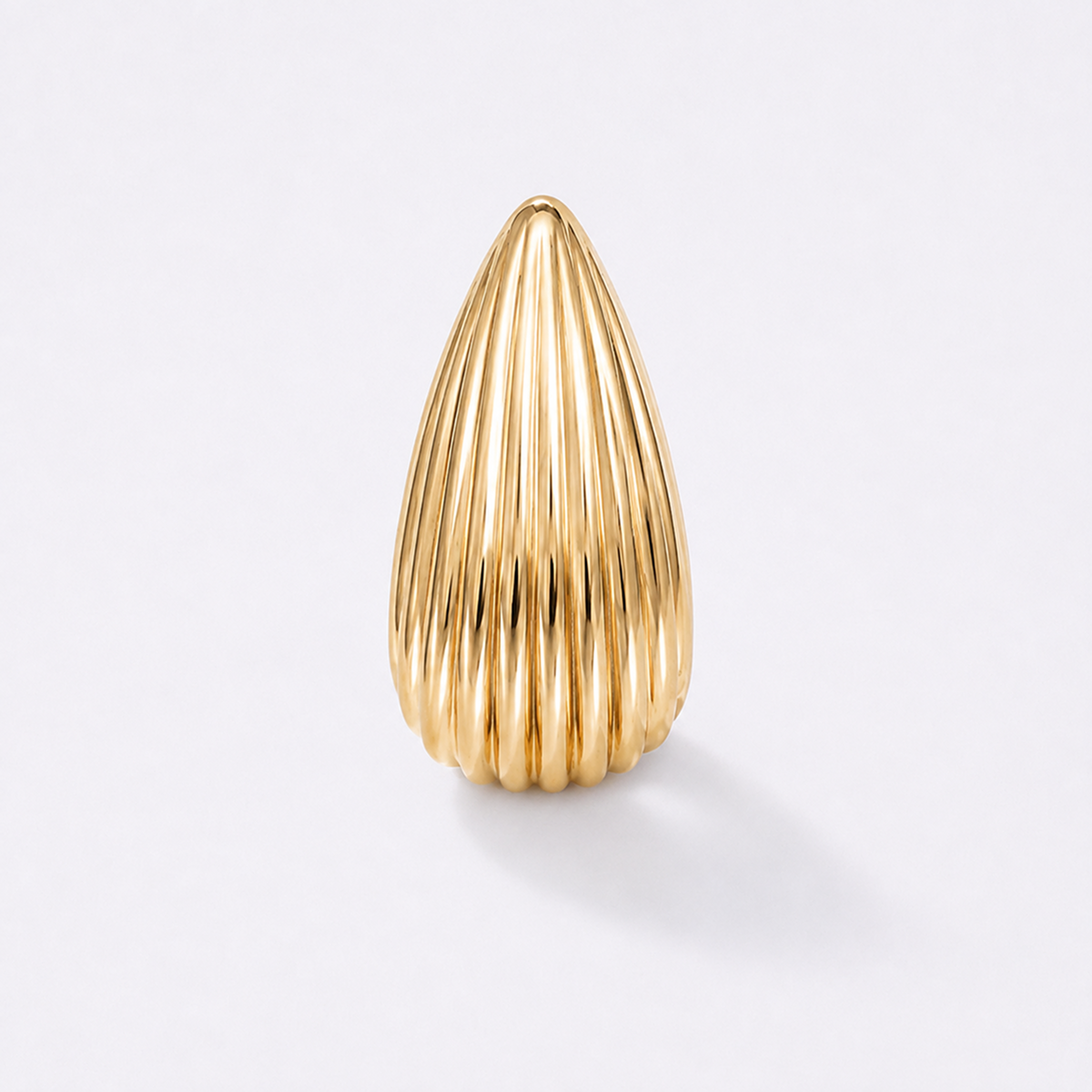 Liané | Fluted Drop Earrings