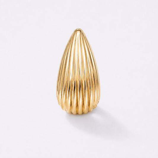 Liané | Fluted Drop Earrings